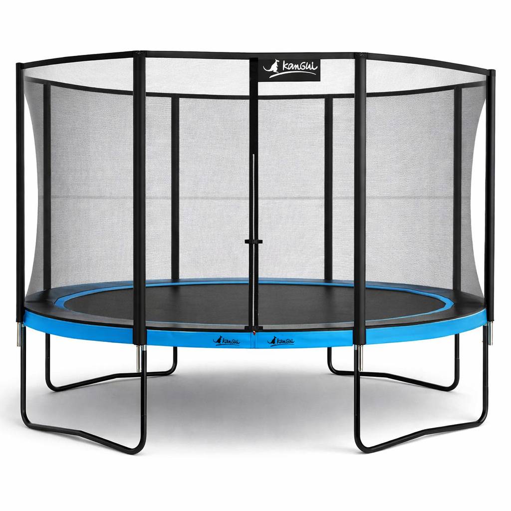 Kangui - Trampoline de jardin Ø 430cm + filet de sécurité - PUNCHI 430 Bleu Kangui - Image 1