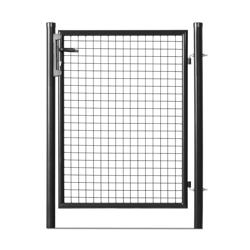 Portillon grillagé en acier galvanisé maille 50 x 50 passage L 1m x H1m50 Noir - Easy Clôture - Imagen 1
