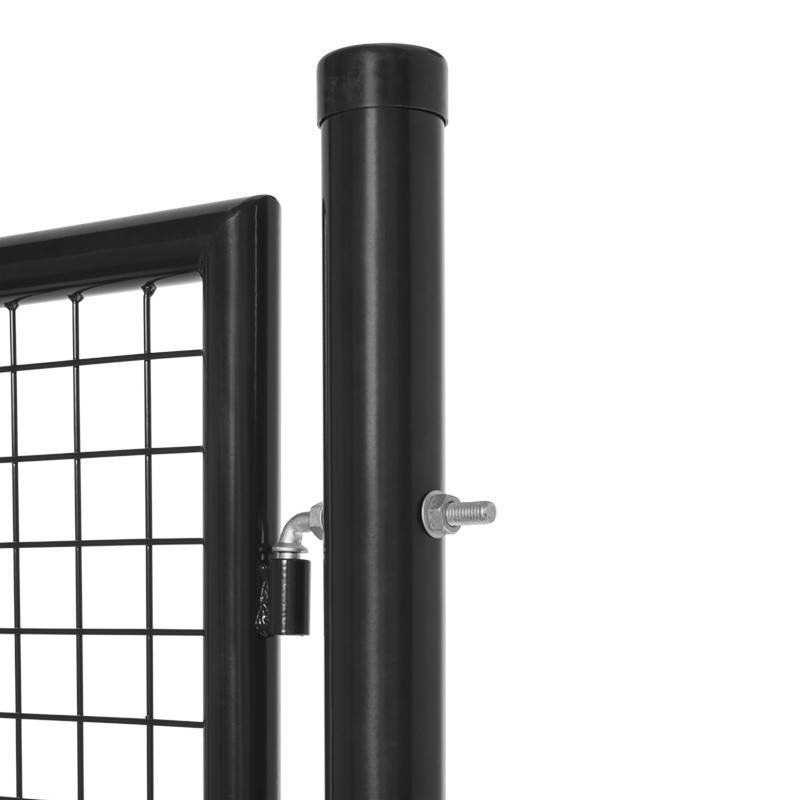 Portillon grillagé en acier galvanisé maille 50 x 50 passage L 1m x H1m50 Noir - Easy Clôture - Imagen 3