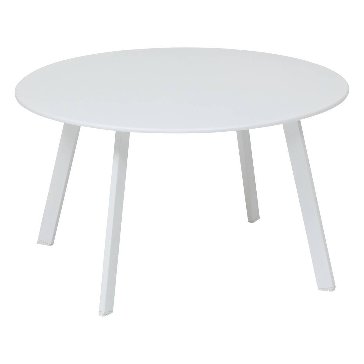 Hesperide - Table d appoint de jardin ronde "Saona" blanc en acier D70 cm Hespéride - Imagen 1