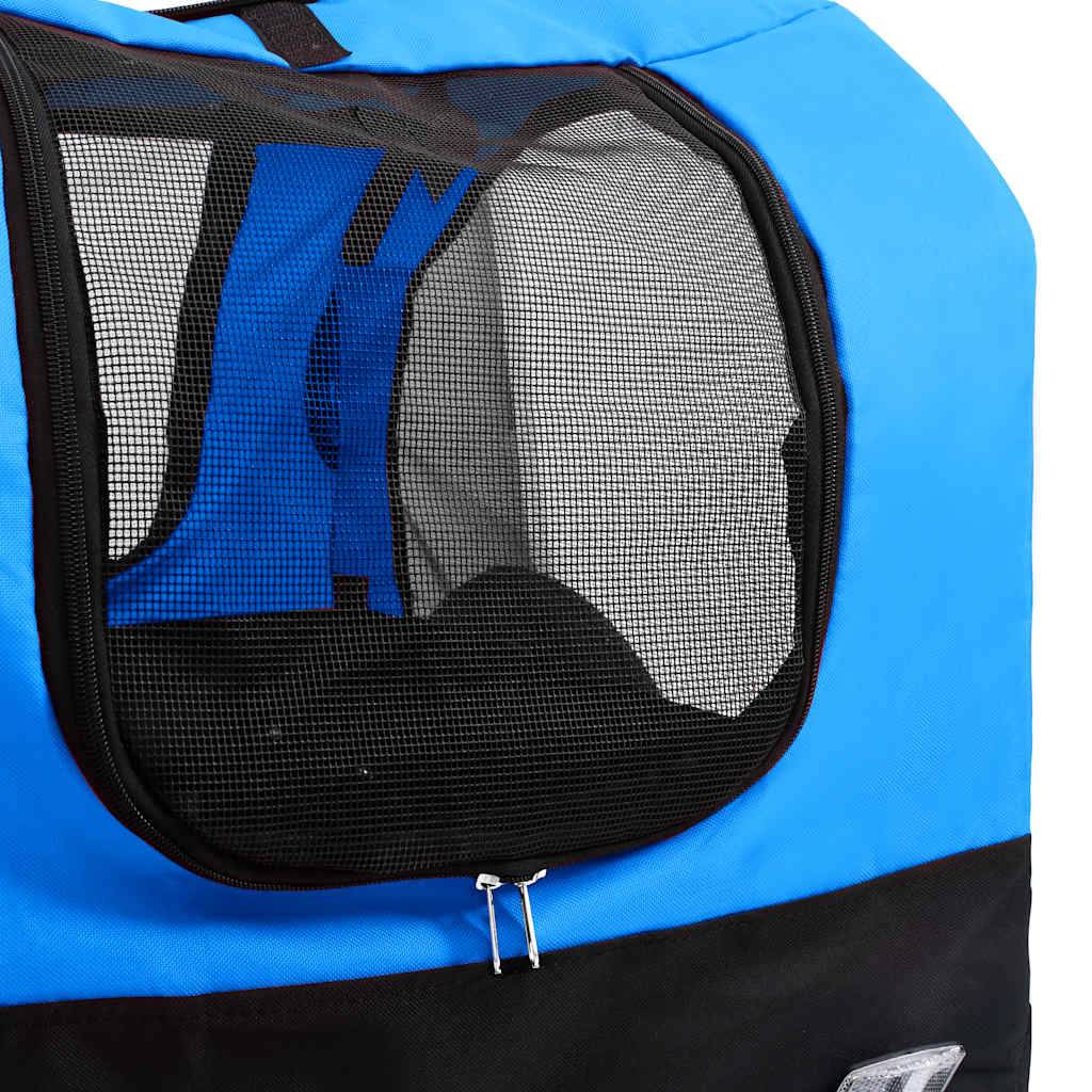 Vidaxl - Remorque de vélo pour chiens et poussette 2-en-1 bleu et noir vidaXL 92438 - Imagen 5