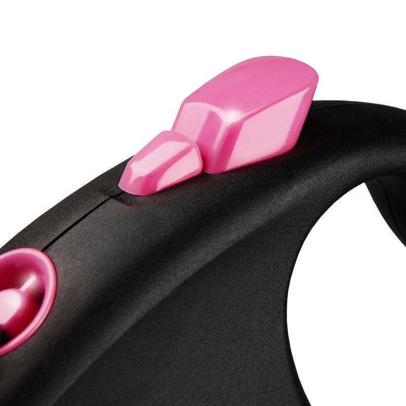 Flexi - Laisse Black Design S Tape 5m black/ pink FU12T5-251-S-CP Flexi - Image 3