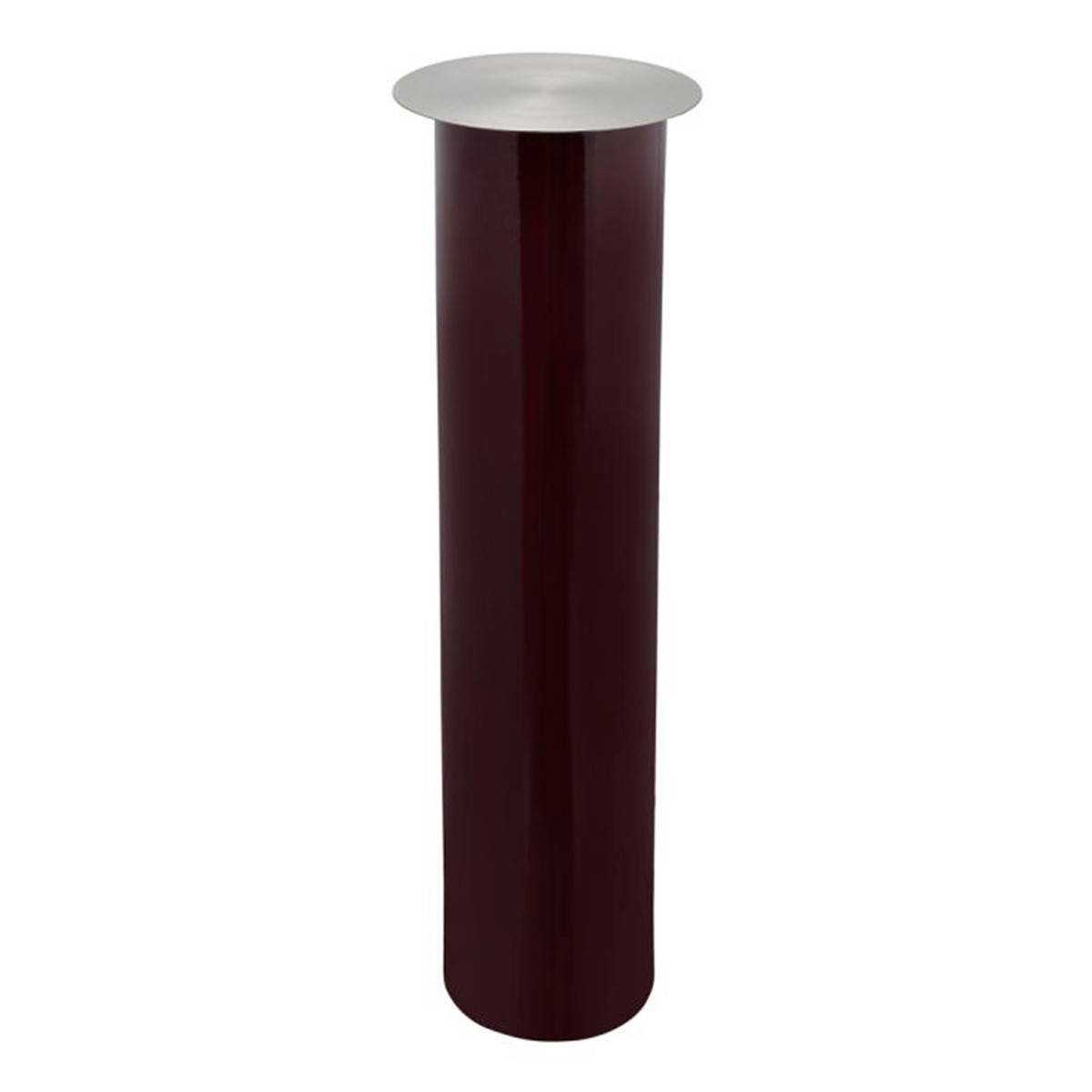 Bougeoir de Sol "Colby" 70cm Prune & Argent - Image 1