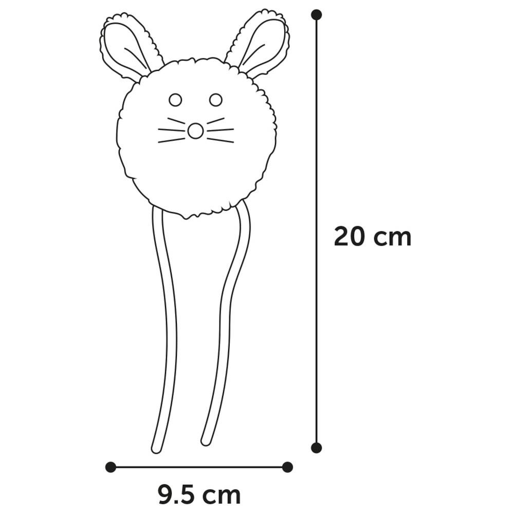 1 souris SUAVA .20 cm. jouet pour chat. couleur aléatoire. - Imagen 5