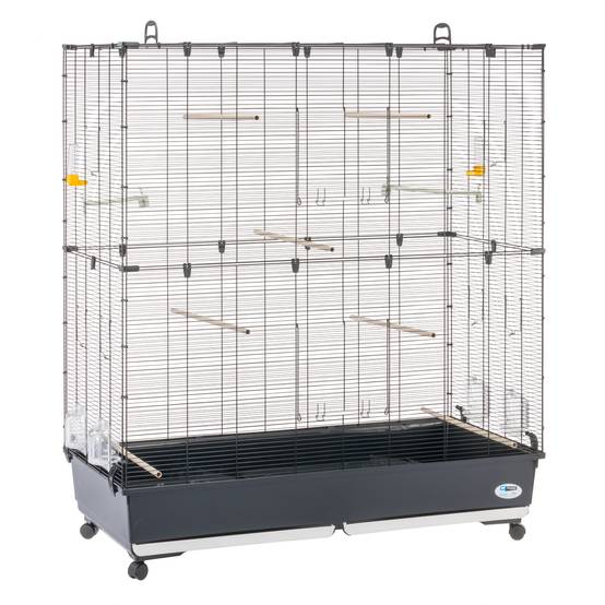 Ferplast - Ferplast Volière Cage à Oiseaux PLANETA LARGE Grande Cage pour Canaris, Pinsons, Perruches Ondulées, Inséparables, Métal, Accessoires inclus - Image 1