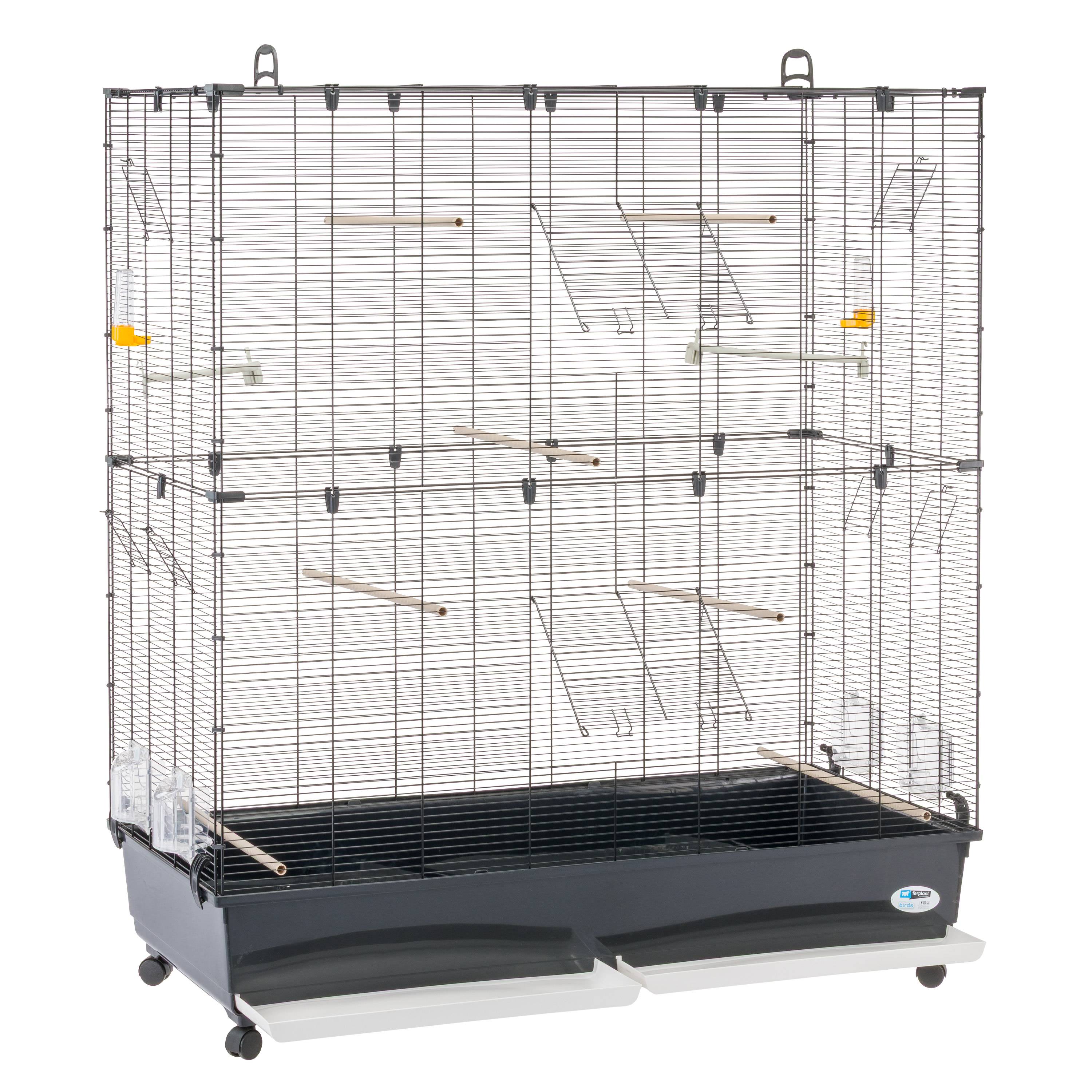 Ferplast - Ferplast Volière Cage à Oiseaux PLANETA LARGE Grande Cage pour Canaris, Pinsons, Perruches Ondulées, Inséparables, Métal, Accessoires inclus - Image 7
