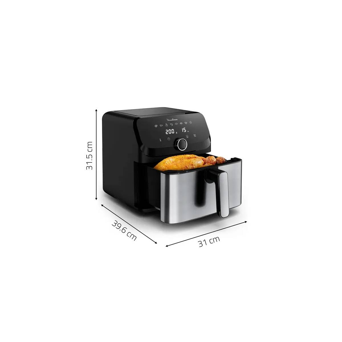 Moulinex - Friteuse sans huile 7.5l 2020w inox EZ855D20 Moulinex - Image 3