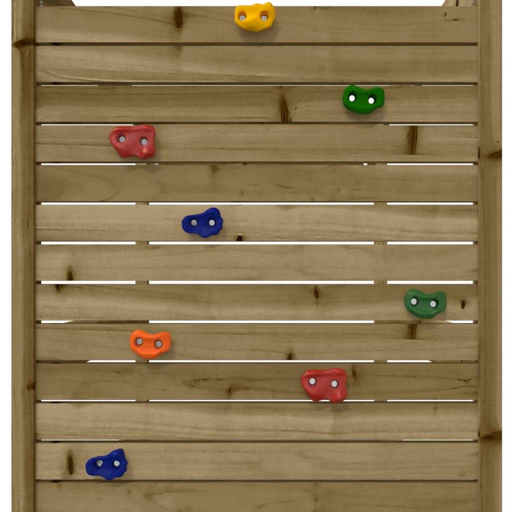 Helloshop26 - Aire de jeux d'extérieur balançoires toboggan portiques robuste jeux jardin 454 x 199 x 249 cm bois de pin imprégné - Imagen 8