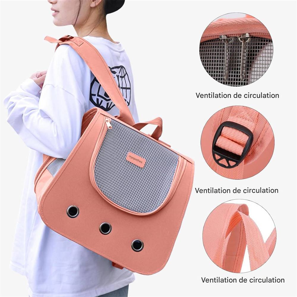 DtopbuyAge - Sac à dos pour chien et chat(Rose) DtopbuyAge - Image 3