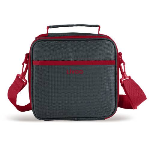 Livoo - Set sacoche Lunch Box GRIS/ROUGE - Imagen 2