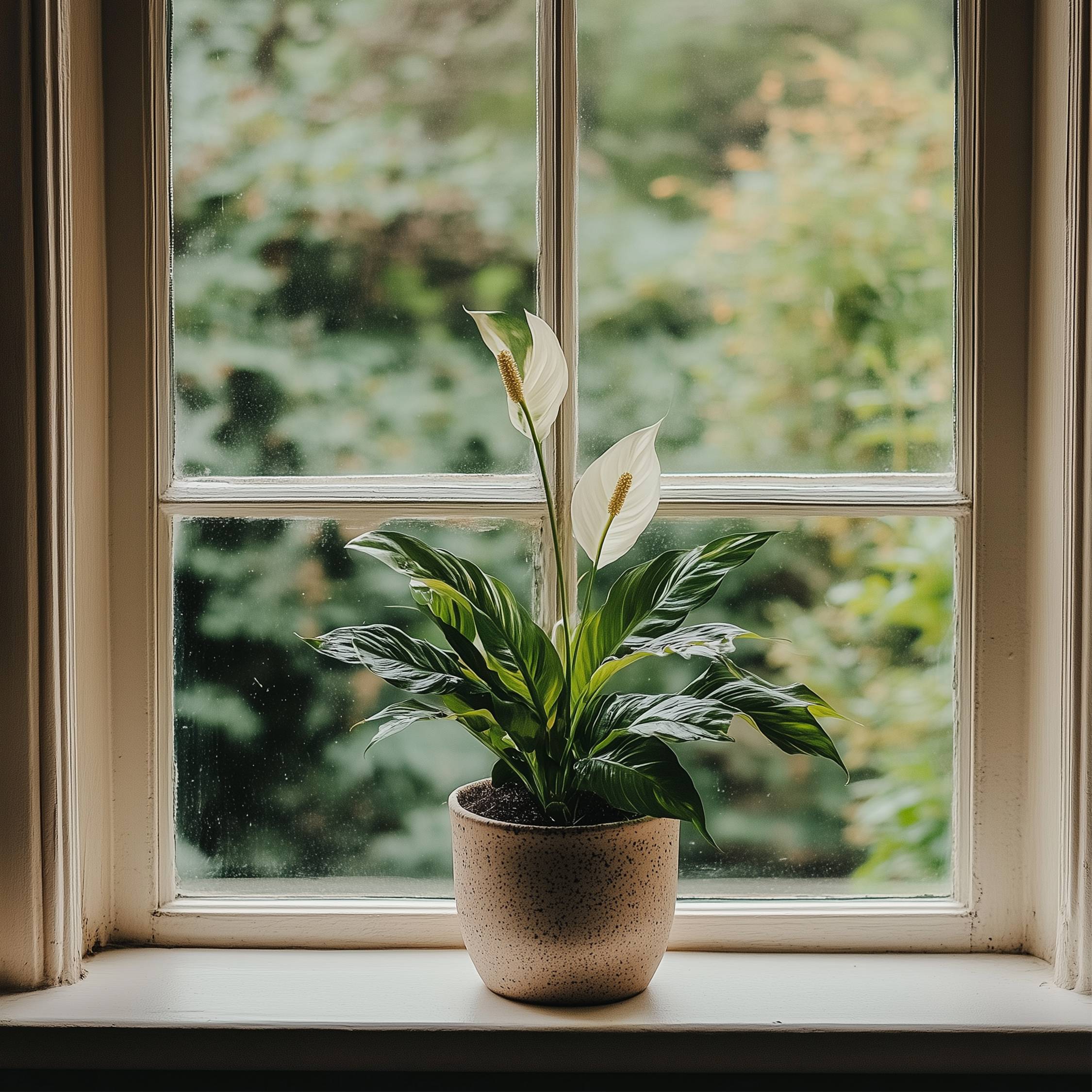 Fleur de lune - Set de 2 - Spathiphyllum 'Lima' - Hauteur 60-75cm - ⌀17cm - Image 2