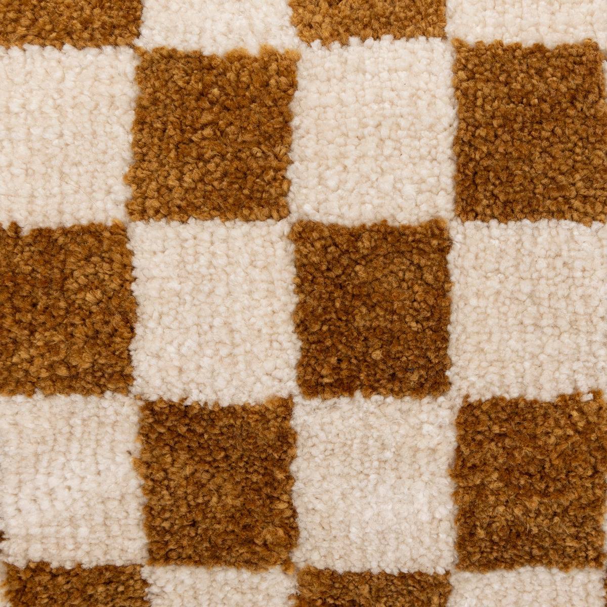 Atmosphera - Coussin damier Itha jaune ocre 38x58cm - Atmosphera Créateur d'intérieur - Imagen 5