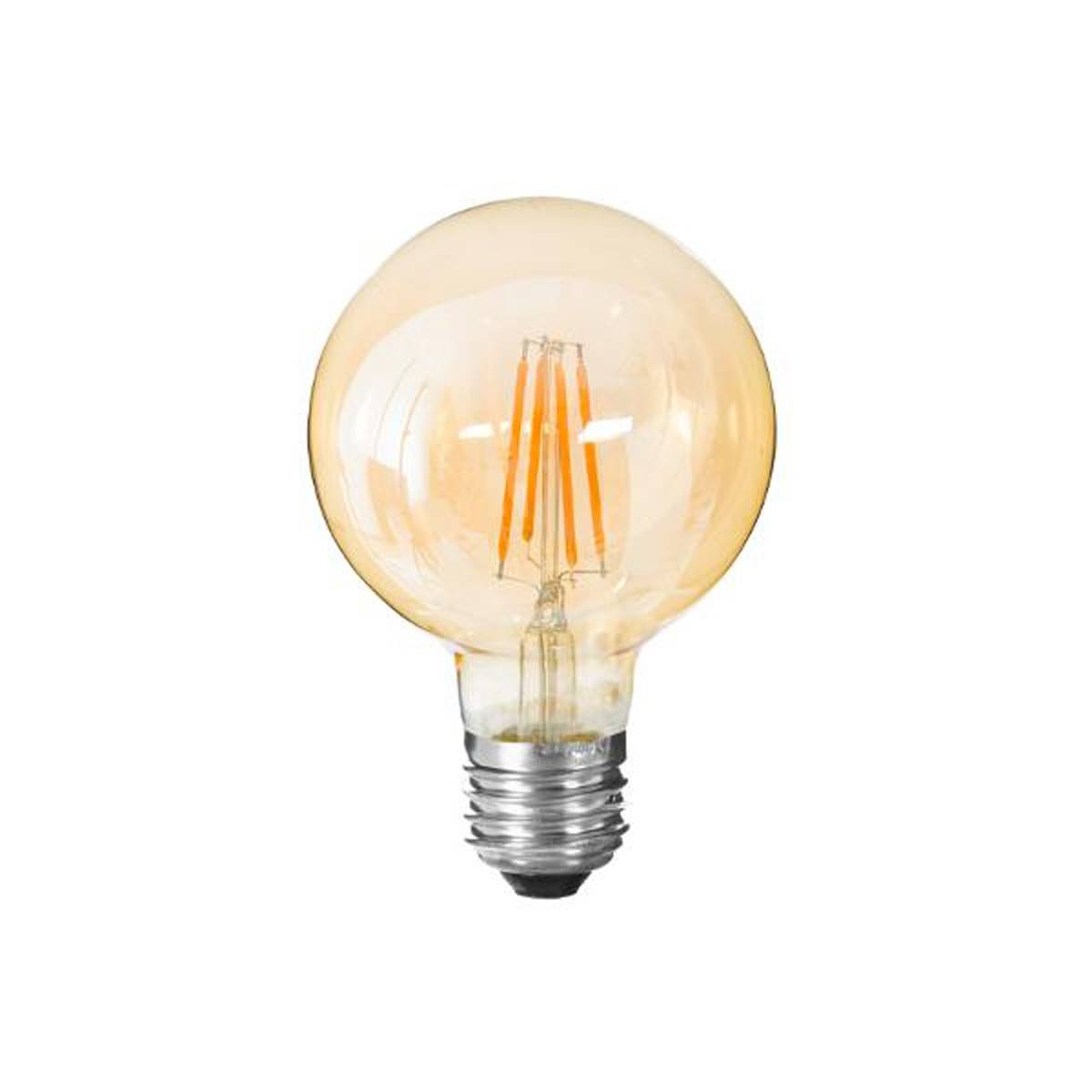 Ampoule À Led "Ronde" 14cm Ambre