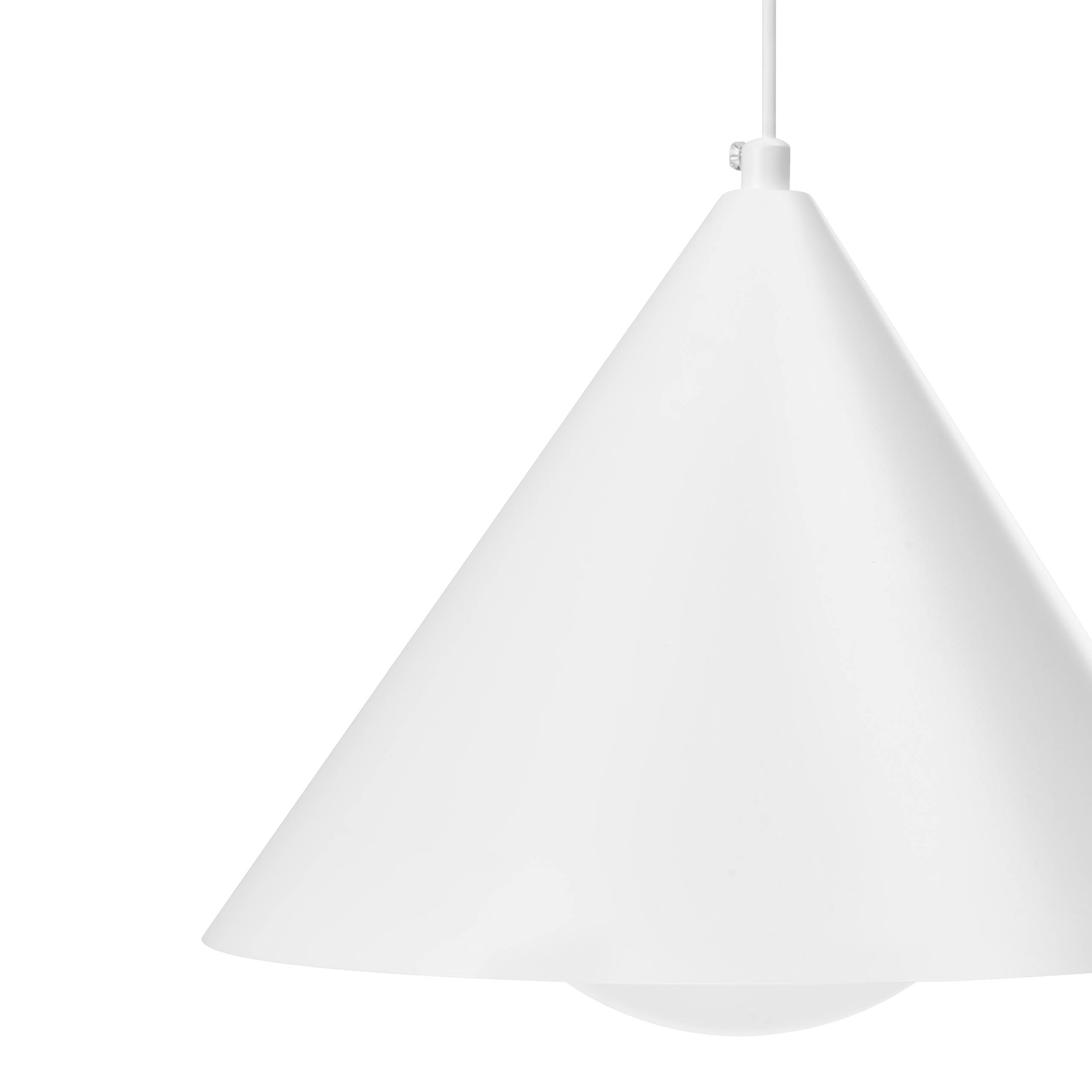 Beliani - Lampe suspension Métal Blanc LEYRE - 24x24x156- Beliani - Image 7