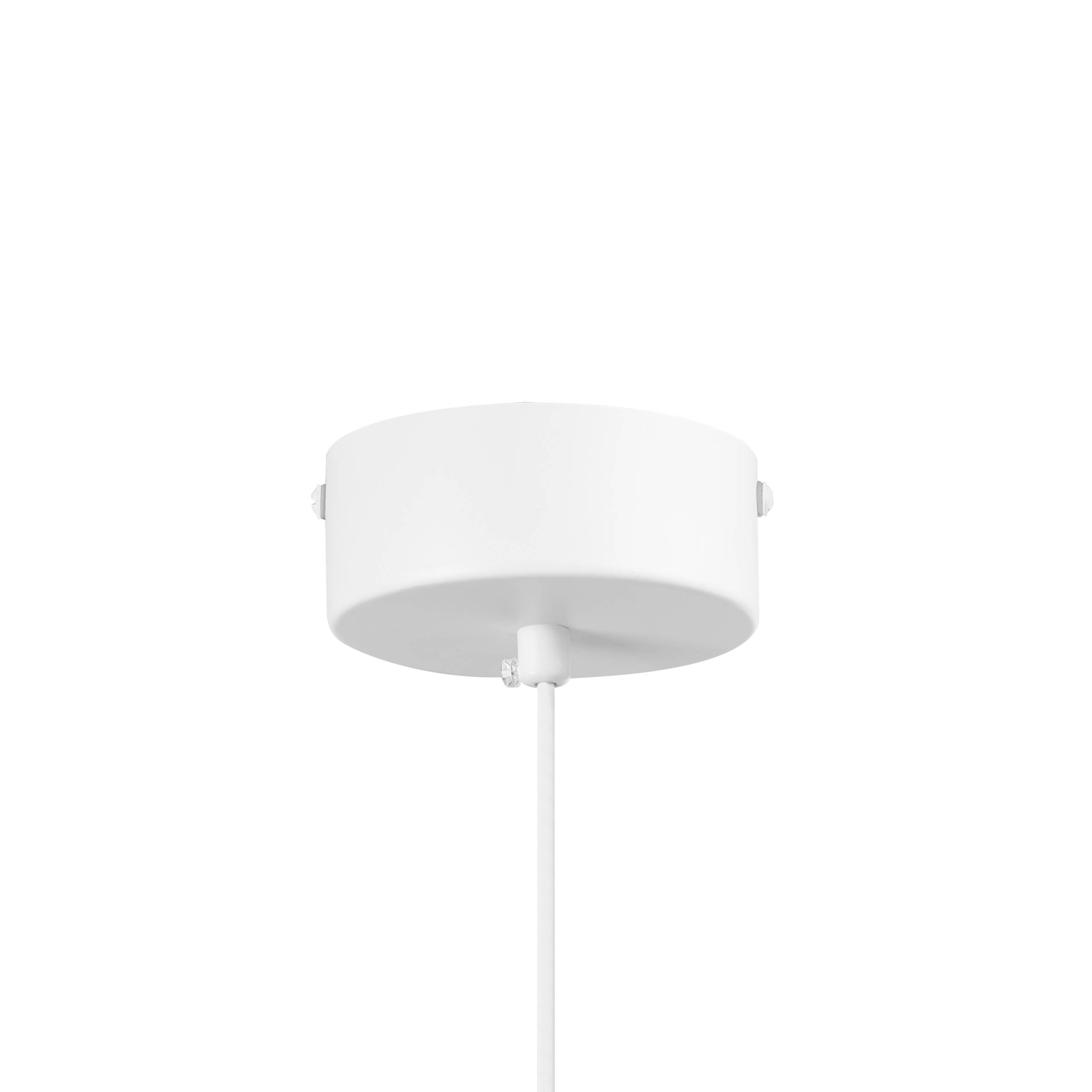 Beliani - Lampe suspension Métal Blanc LEYRE - 24x24x156- Beliani - Image 8