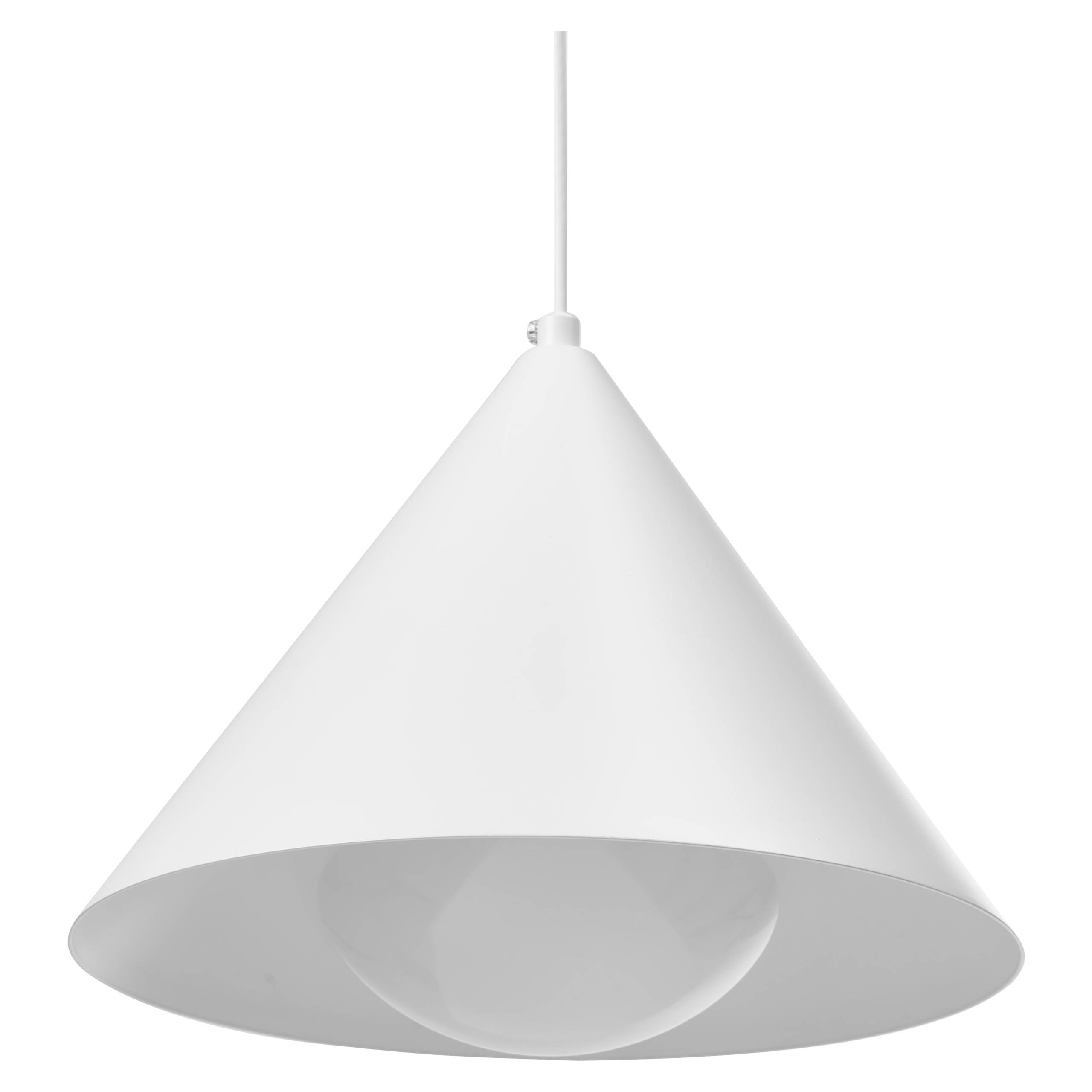 Beliani - Lampe suspension Métal Blanc LEYRE - 24x24x156- Beliani - Image 6