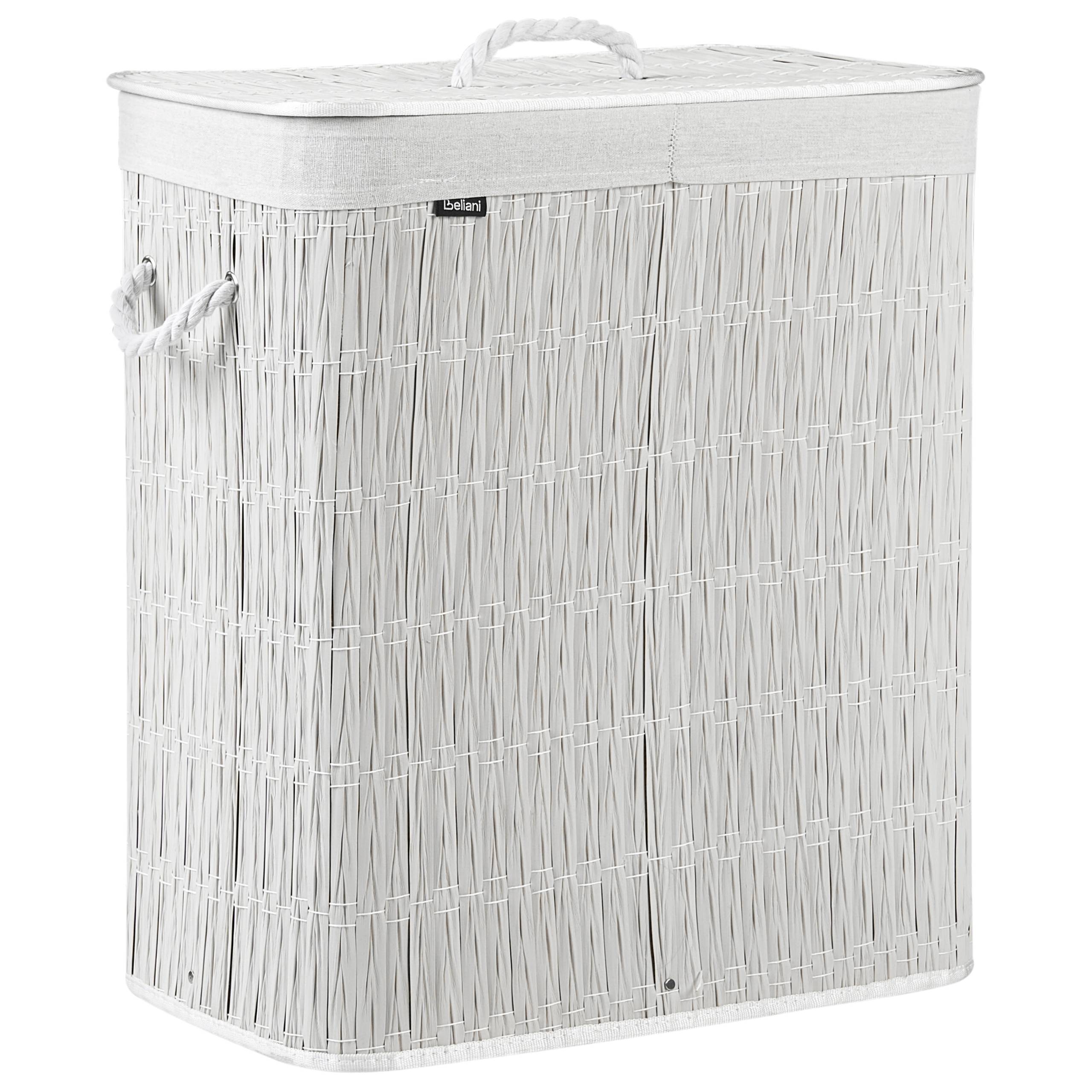 Beliani - Paniers à linge Matière synthétique Blanc ARRAIAS - 52x32x60- Beliani - Image 2