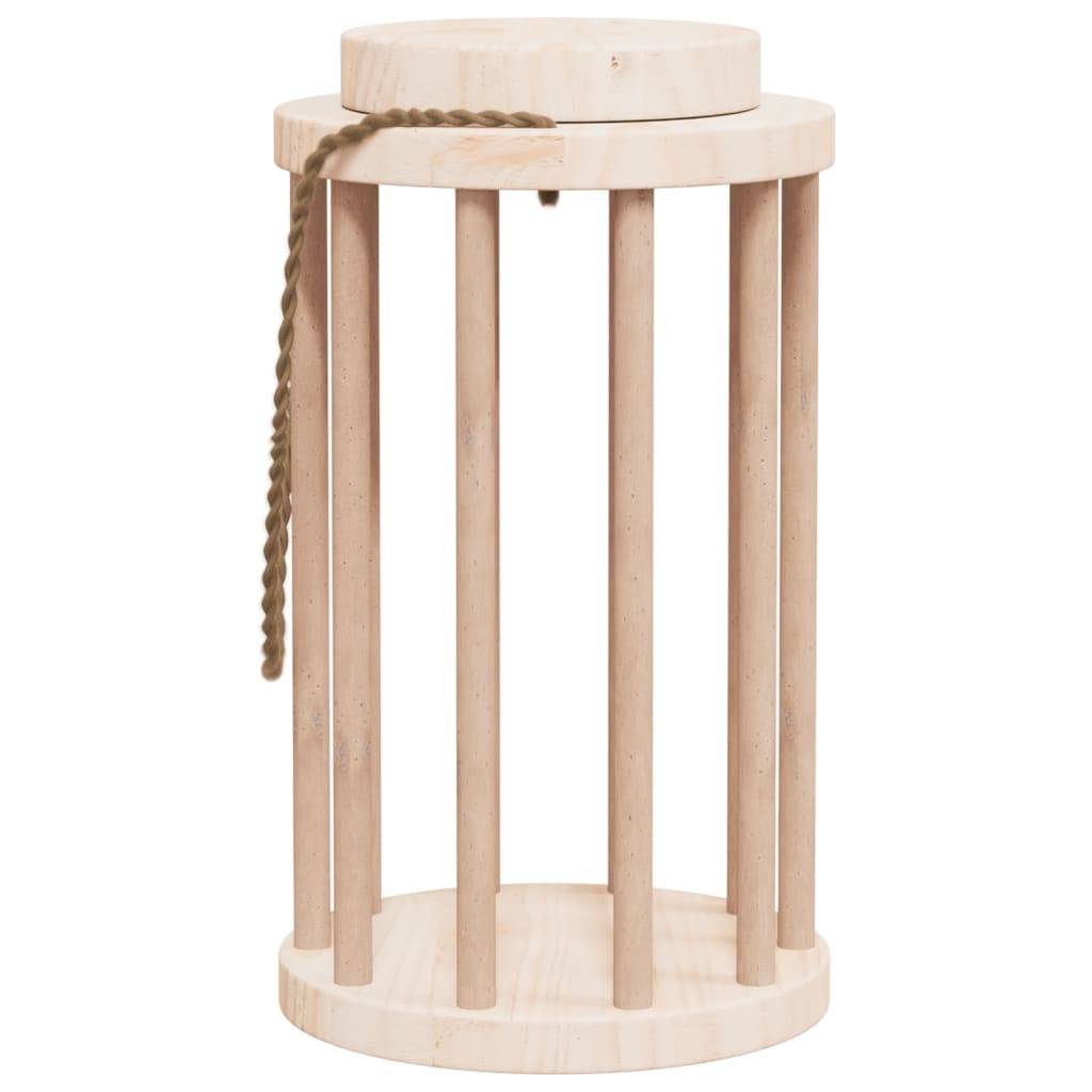 Distributeur Foin Lapin Bois Sapin Rond 15x25,5cm Naturel - ComfortXL Outdoor Living - Image 4