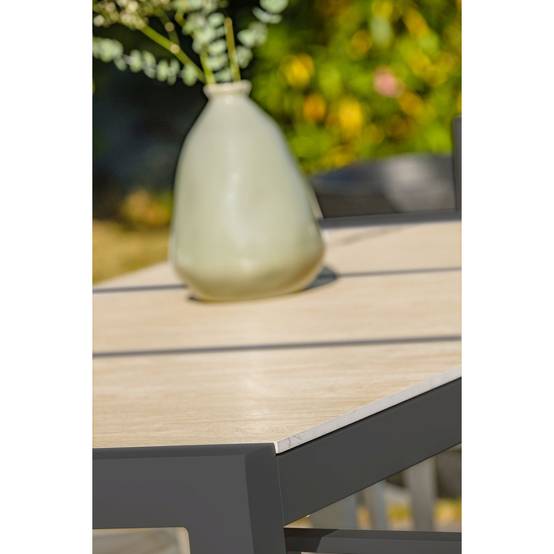 Dcb Garden - Table Jardin Venise Céramique Et Aluminium Gris Anthracite - Dcb Groupe - Decochine - Image 3