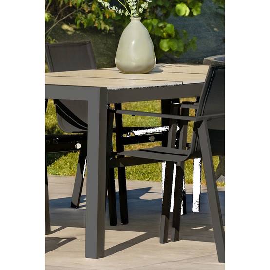 Dcb Garden - Table Jardin Venise Céramique Et Aluminium Gris Anthracite - Dcb Groupe - Decochine - Image 2