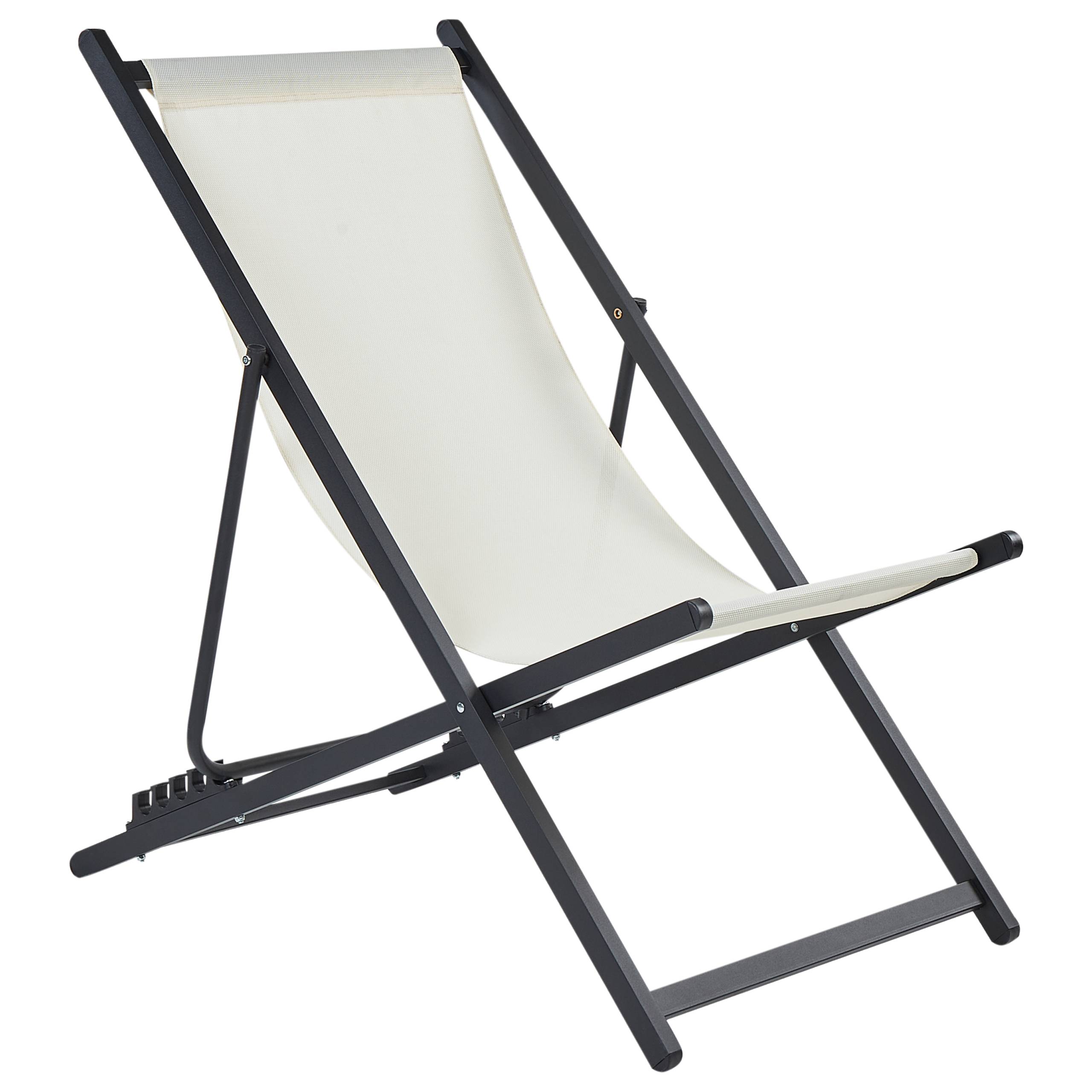 Beliani - Chaise longue Aluminium Beige clair LOCRI II - Beliani - Imagen 2