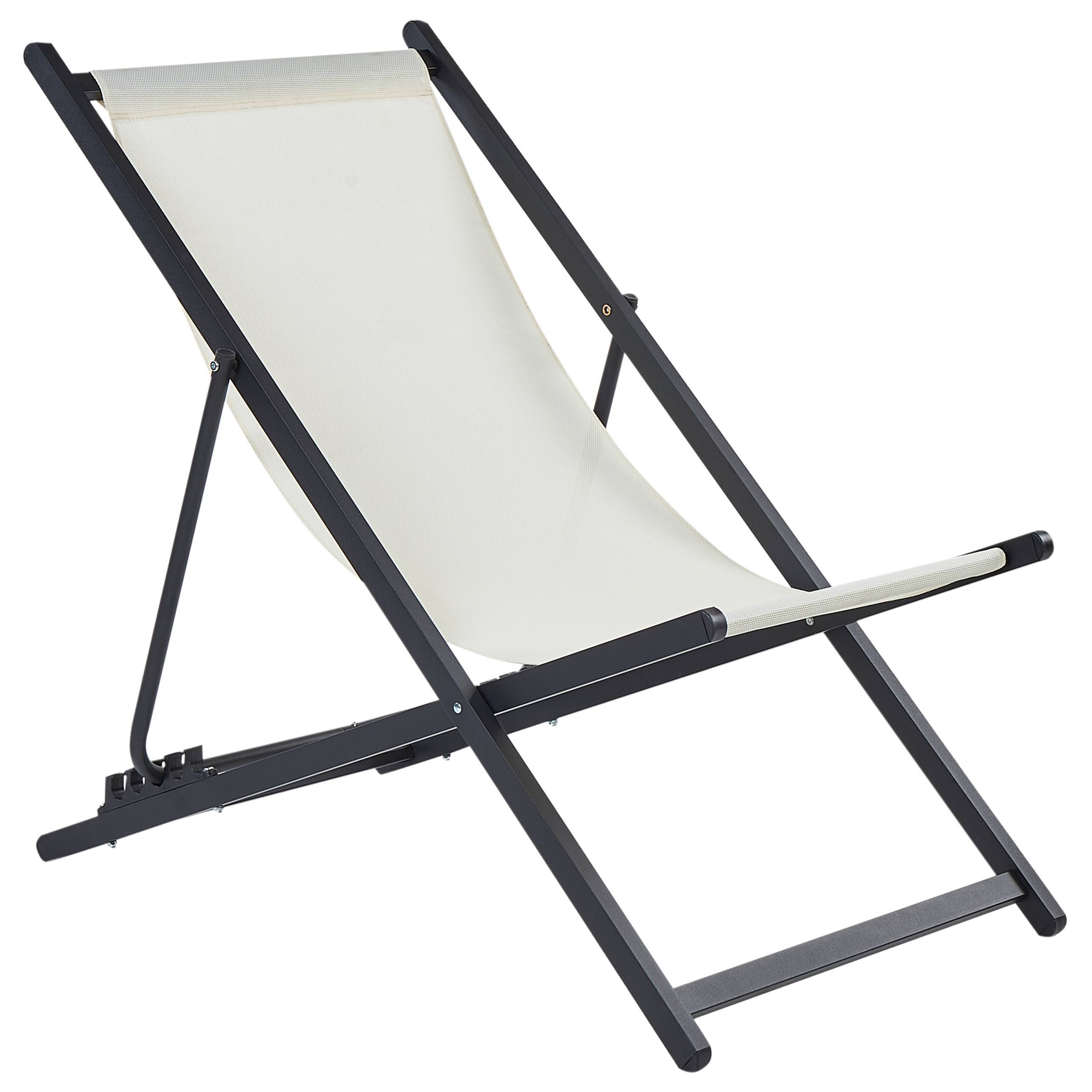 Beliani - Chaise longue Aluminium Beige clair LOCRI II - Beliani - Imagen 4