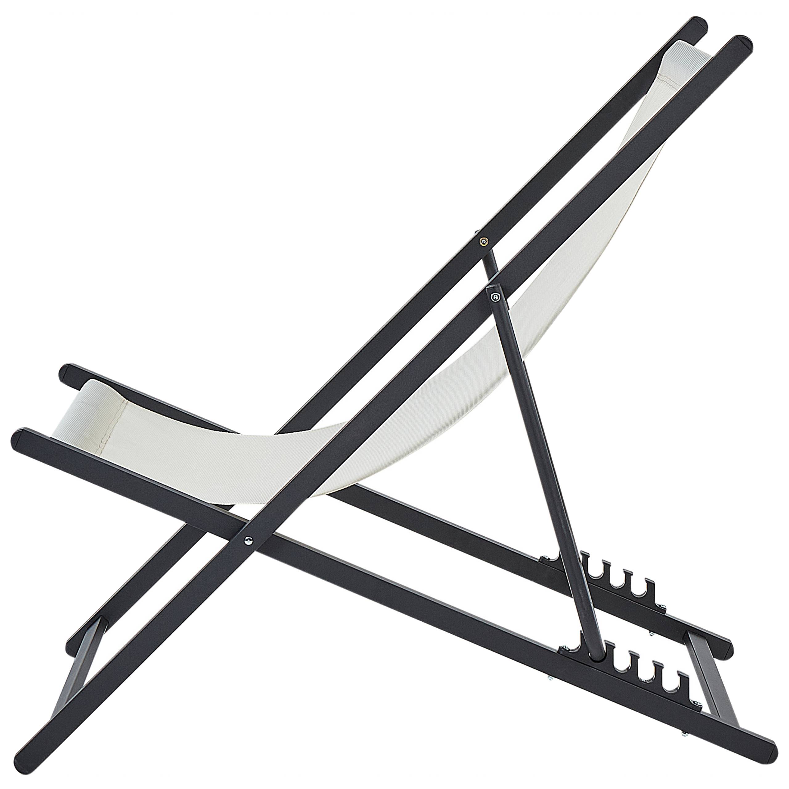 Beliani - Chaise longue Aluminium Beige clair LOCRI II - Beliani - Imagen 5