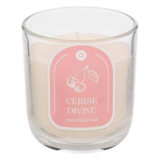 Bougie Parfumée en Verre "Floa" 210g Cerise - Image 1