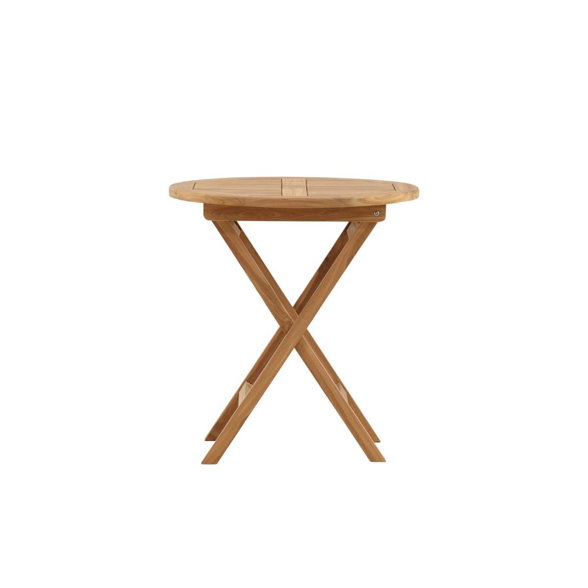 Table de Jardin Ronde en Teck "Kenya" 70cm Naturel - Image 2