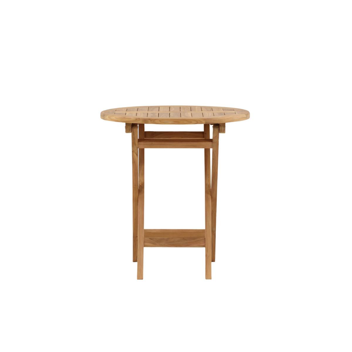 Table de Jardin Ronde en Teck "Kenya" 70cm Naturel - Image 4