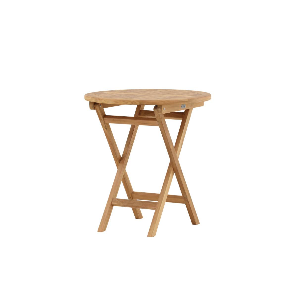 Table de Jardin Ronde en Teck "Kenya" 70cm Naturel - Image 5