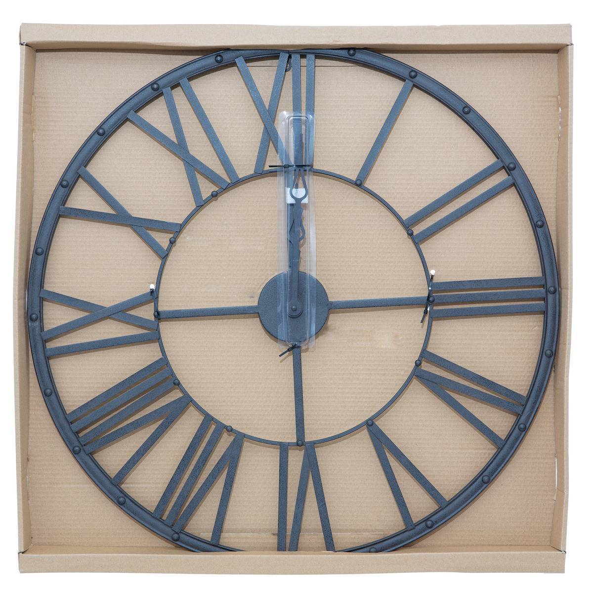 Atmosphera - Horloge vintage métal noir D37cm - Atmosphera Créateur d'intérieur - Imagen 2