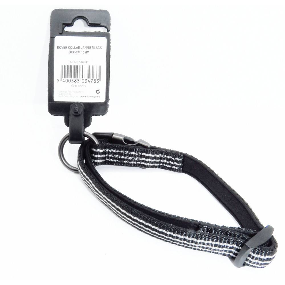 Collier Jannu noir réglable de 30 à 45 cm 15 mm taille M pour chien - Imagen 7