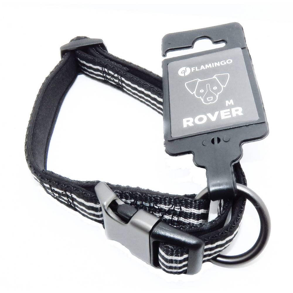 Collier Jannu noir réglable de 30 à 45 cm 15 mm taille M pour chien - Imagen 2