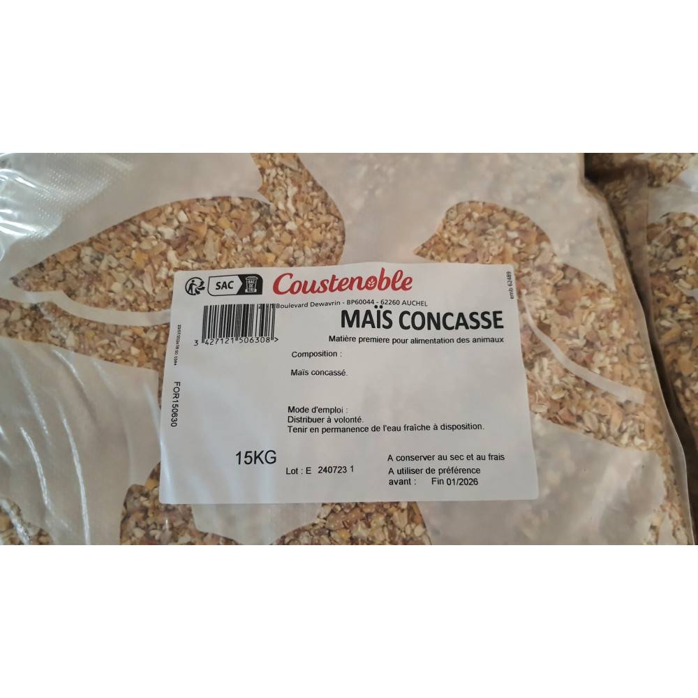 Coustenoble - Alimentation Maïs concassé 15 kg basse cour - Imagen 2