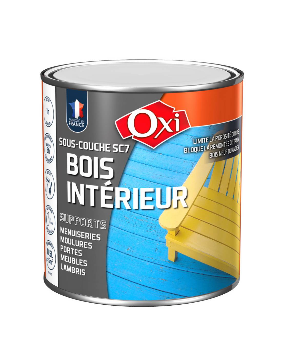 Oxi - Oxi Sous-couche Bois Sc7_0_5l - Oxi
