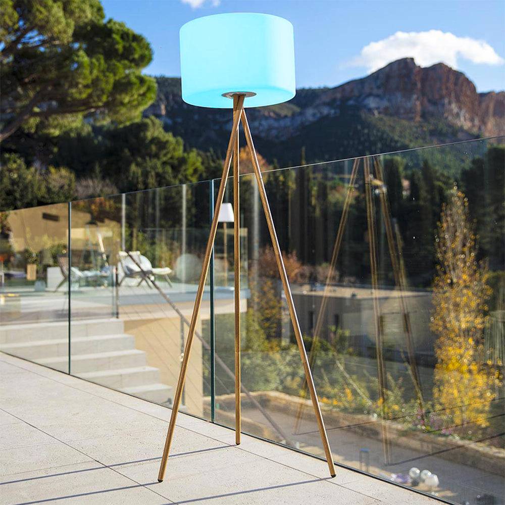 Lumisky - Lampadaire d'extérieur sans fil TAMBOURY WOOD RGB H150cm - Imagen 2
