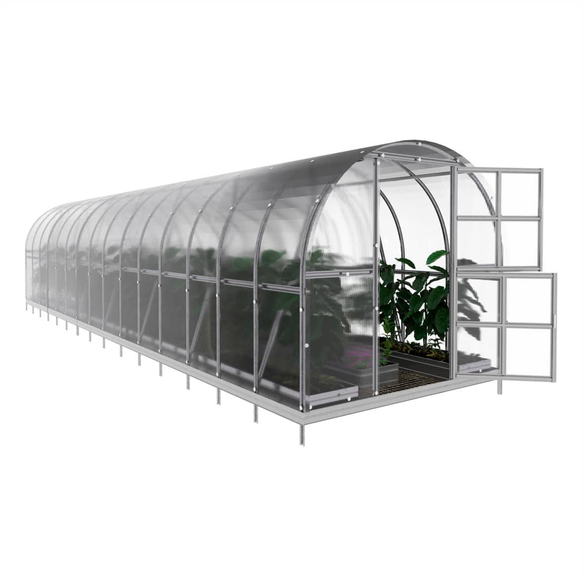 Serre KLASIKA ARCH 3 x 12 m (36 m²), 6 mm avec revêtement en polycarbonate - Image 3