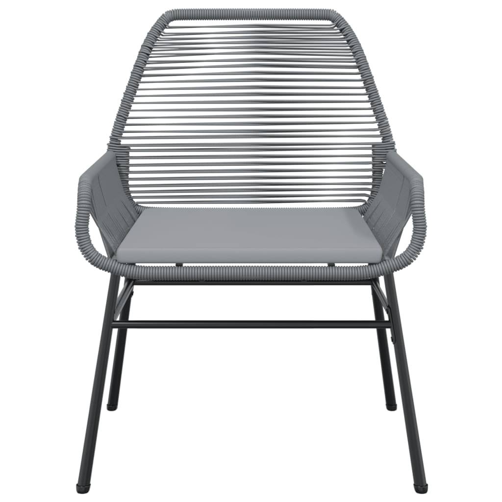 Chaises de jardin résine tressée gris avec coussins 57 x 60 x 86 cm - PANGIVO - Image 5