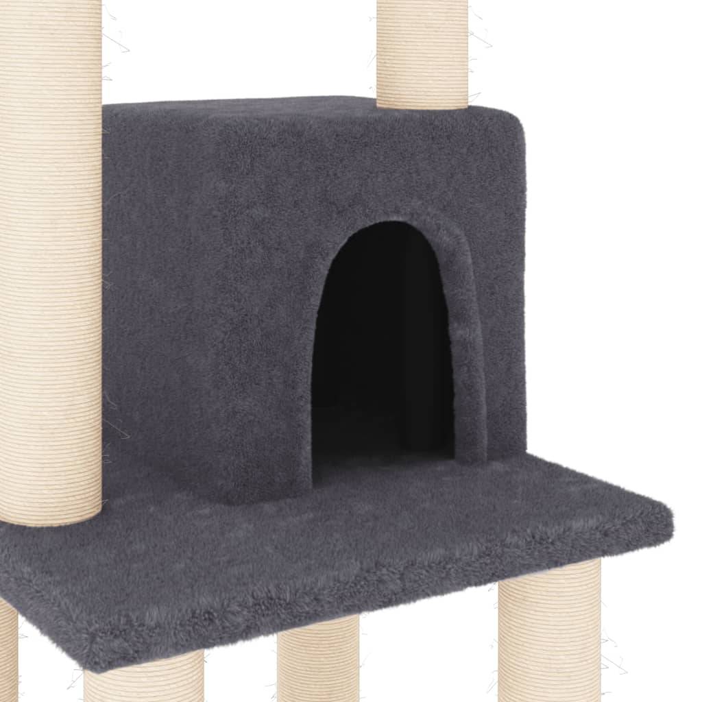 Vidaxl - Arbre à chat avec griffoirs en sisal Gris foncé 105 cm vidaXL 171468 - Imagen 4