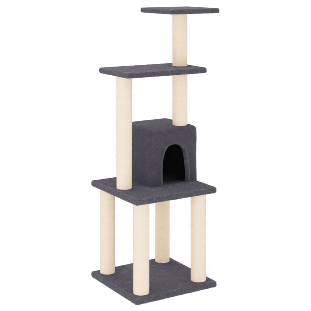 Vidaxl - Arbre à chat avec griffoirs en sisal Gris foncé 105 cm vidaXL 171468 - Imagen 2