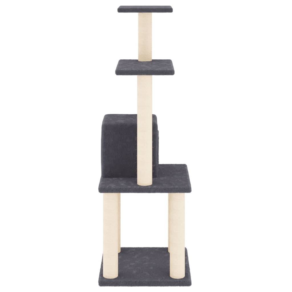 Vidaxl - Arbre à chat avec griffoirs en sisal Gris foncé 105 cm vidaXL 171468 - Imagen 5