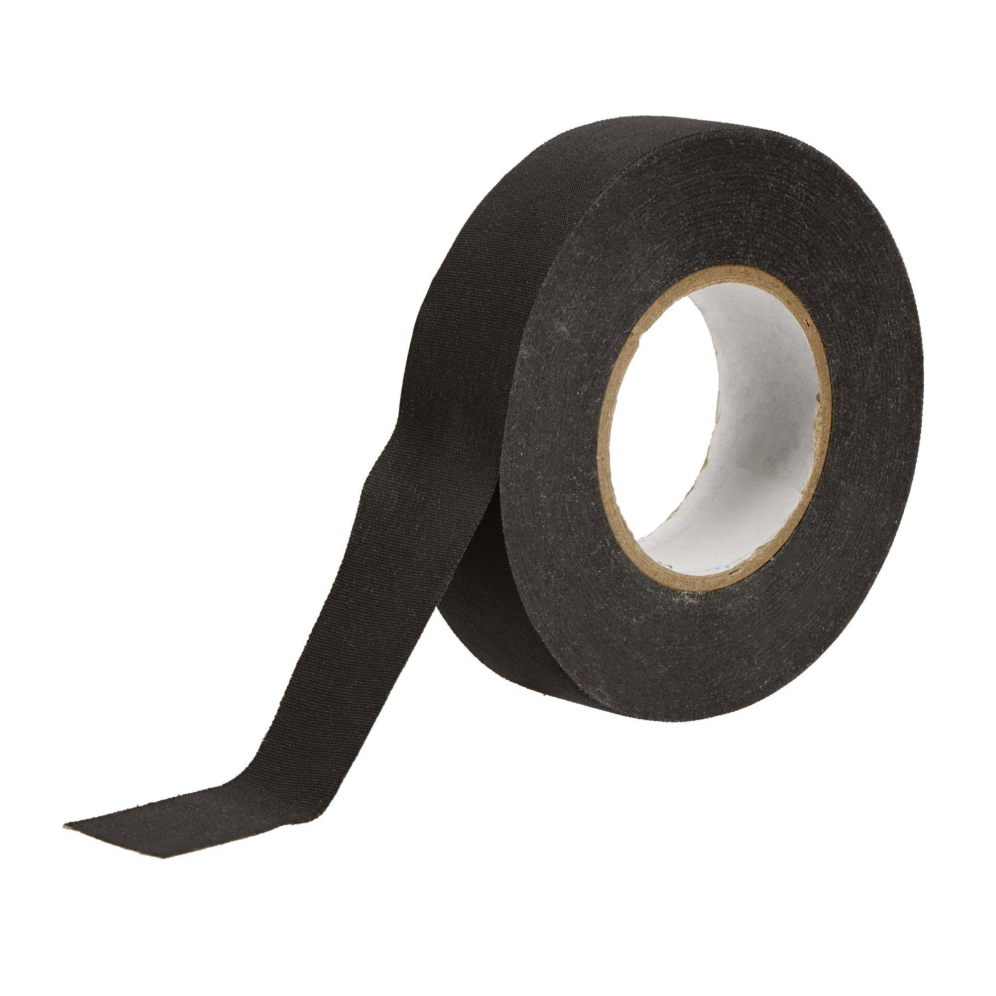 Ruban isolant toile noir 25mx19mm - Image 1