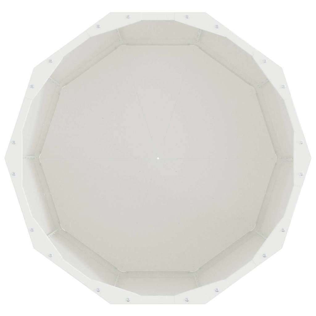 Jardinière Acier Blanc 60 x 60 x 50 cm - PANGIVO - Image 6