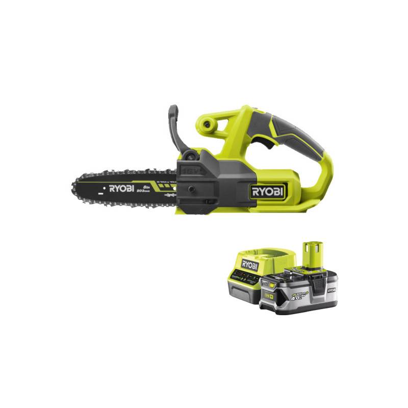 Ryobi - Pack RYOBI Tronçonneuse 18V One+ RY18CS20A-0 - 1 Batterie 4.0Ah - 1 Chargeur rapide RC18120-140