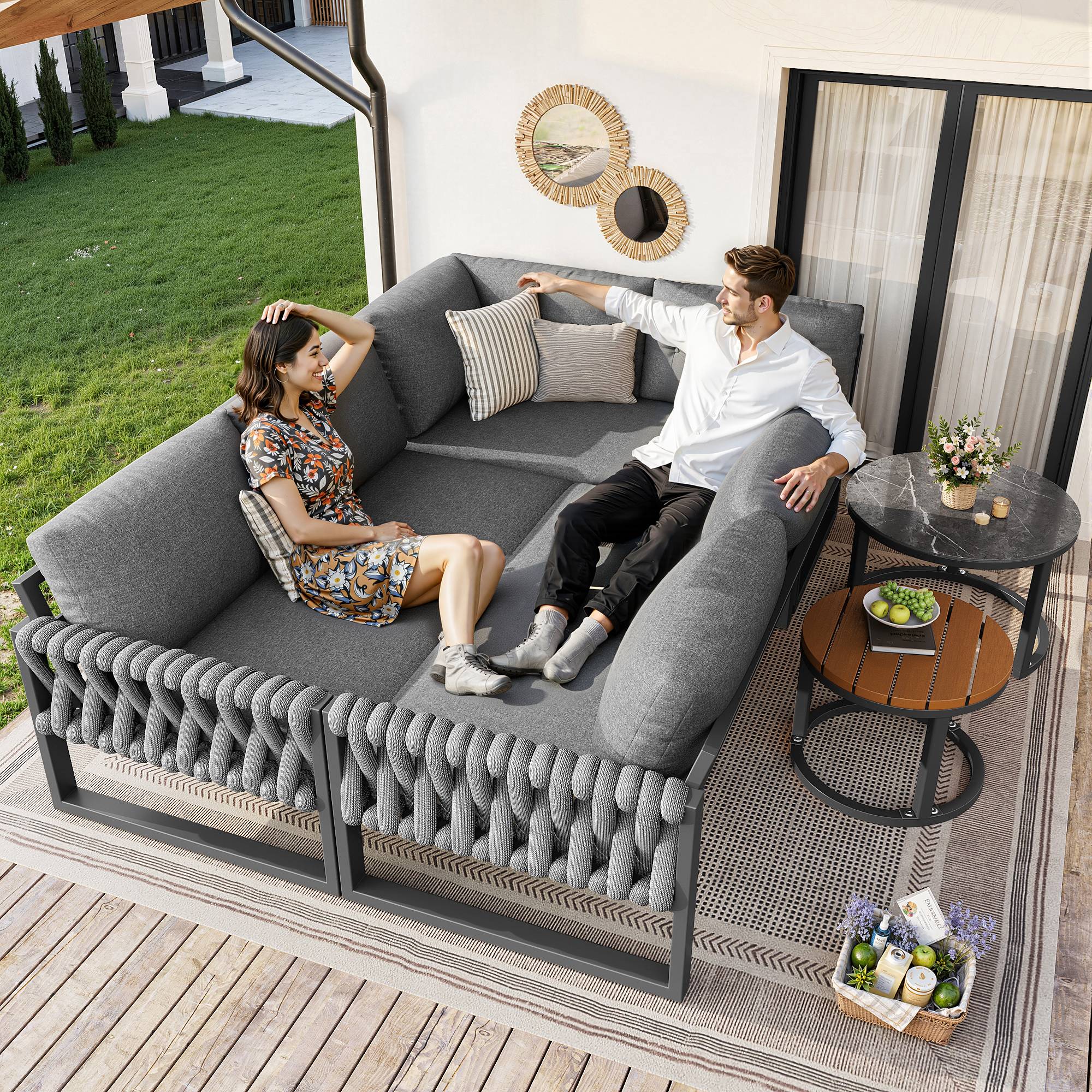 Set modulable 5-6 personnes – personnalisable, anti-UV, confort total - Image 7
