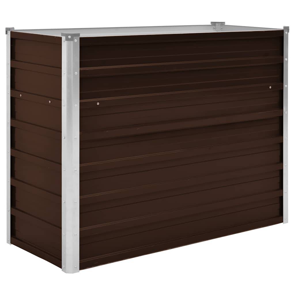 PANGIVO - Lit surélevé de jardin Acier galvanisé Marron 100 x 40 x 77 cm - PANGIVO - Image 2