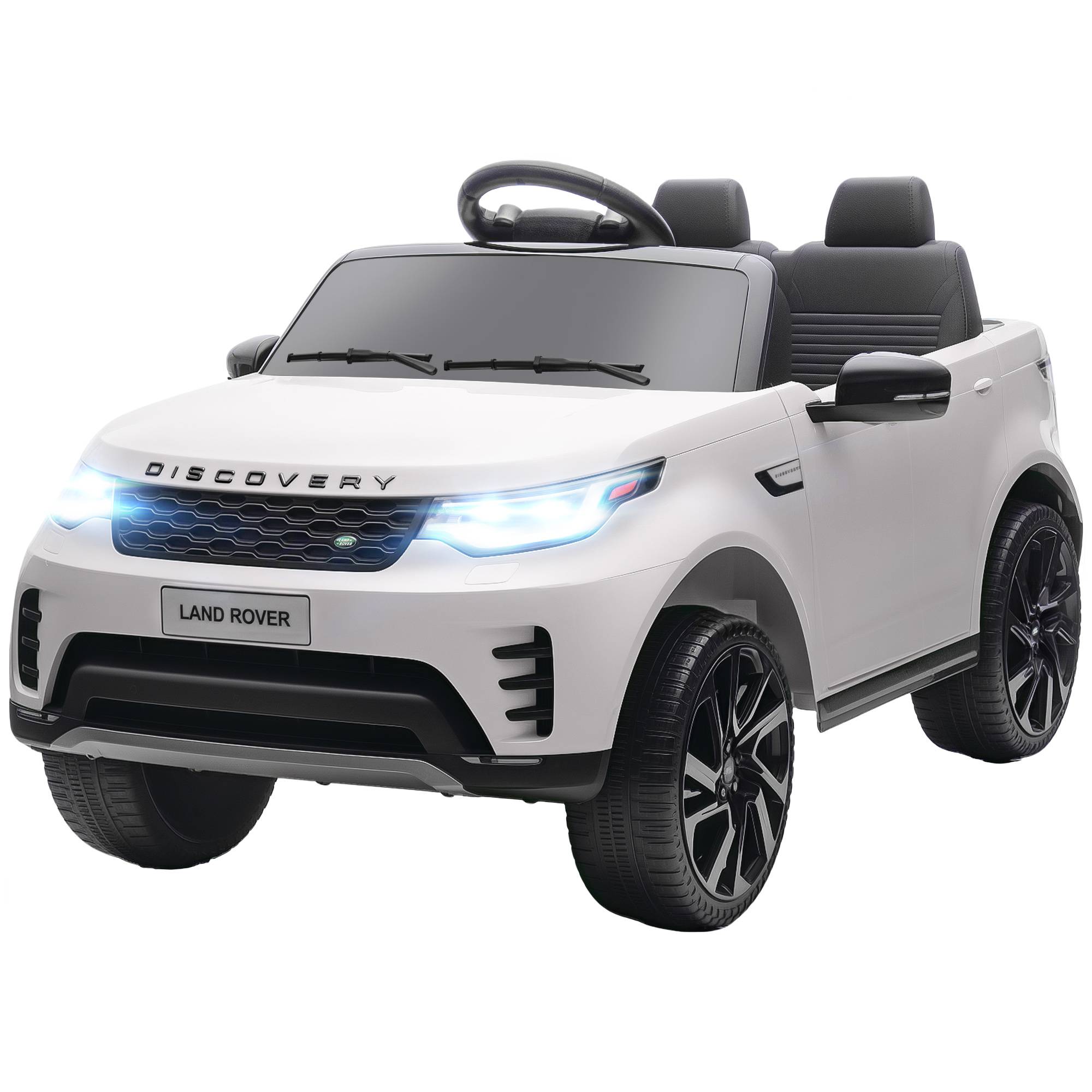 Voiture électrique enfant véhicule électrique Land Rover Discovery 12V télécommande 2,4 G 2 moteurs 105x68,5x58cm blanc - Image 2