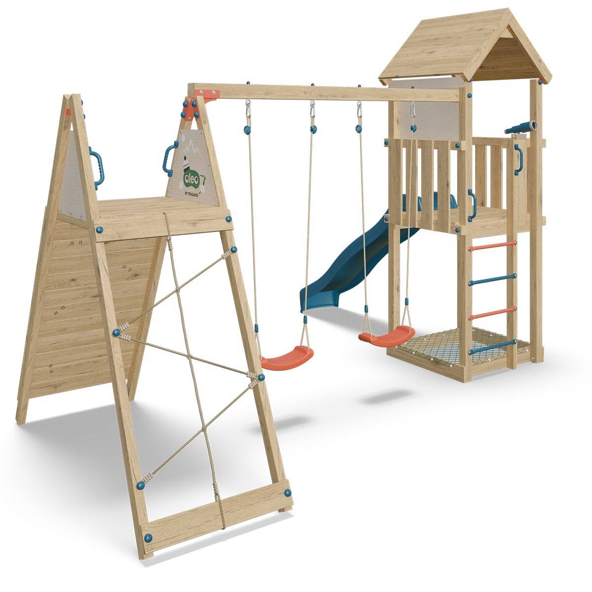Aire de jeux bois 2,20 m OLYMPIA XPLORER 2 - 9 enfants - Image 3