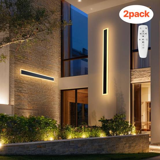 VEVOR Applique Murale Extérieur Éclairage LED 18 W Lot de 2 1 m 2700 K-6000 K - Image 1